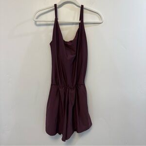 HONEY MARK burgundy rue jumpsuit romper